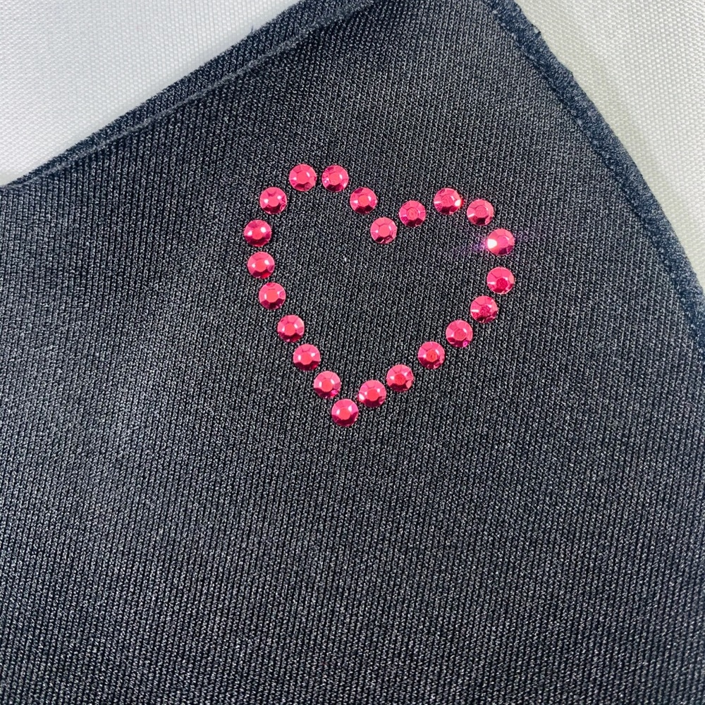 Bling Pink Heart Mask